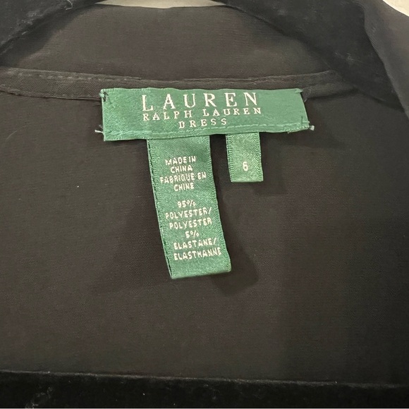 Lauren Ralph Lauren Women's Collared Sleeveless Wrap Dress
Cocktail Black Size 6 - Picture 3 of 4